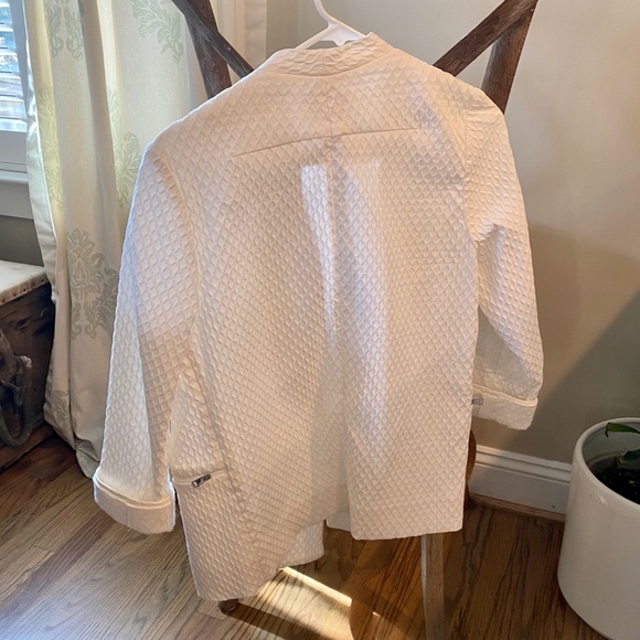 Use unused white textured blazer size 36 - Picture 4 of 4